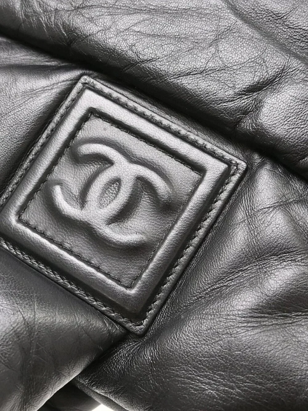 Best07 Chanel Black Calfskin Coco Cocoon Tote Bag KQ01586